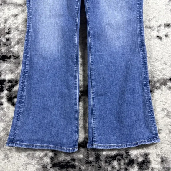 American Eagle Kick Boot Jeans Womens SIze 16 SHORT Hippie Cowgirl Boho Rodeo - Picture 4 of 15